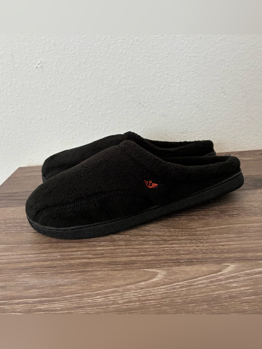 Dockers Mens Microterry Clog Scuff Slippers Black Size M (8-9)